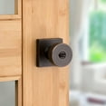 thumbnail image 6 of Pismo Knob with Square Rose Privacy Door Knob in Satin Nickel, 6 of 7