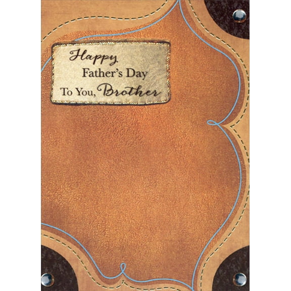 Designer Greetings Father's Day Card for Brother, Blue (Heavy Cardstock)