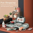 thumbnail image 2 of Kids Cash Register Toy Set  Play Money Pretend Store  with Sound Scanner Cash  Birthday Gift, 2 of 9