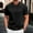 Black, variant on Men's Waffle T Shirts V Neck Moisture Wicking Pullover Tee Shirts Casual Short Sleeve Lightweight Knitted Tops