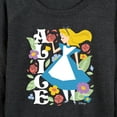 thumbnail image 3 of Disney - Alice in Wonderland - Alice Botanical - Women's Lightweight French Terry Long Sleeve Shirt, 3 of 5