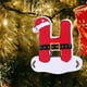 thumbnail image 3 of 26 adornos navideños de madera roja con letras | Colgantes del alfabeto para decorar el árbol de Navidad | Incluye letras de la A a la Z para personalizar el nombre, 3 of 3