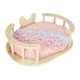 thumbnail image 4 of Cama de madera para conejos, casa para mascotas pequeñas, superficie lisa, nido cómodo y escondite con Oval, 4 of 9