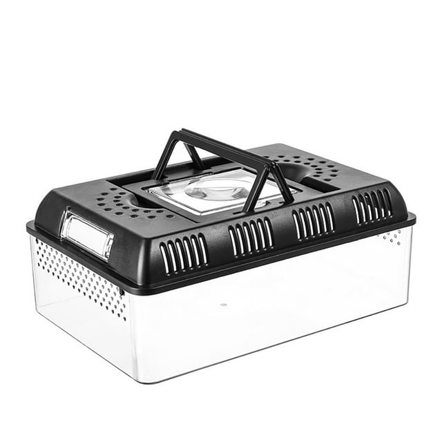 EastVita Habitat Ventilated Enclosure & Breeder Box, Turtle Breeding Box Case Feeding Hatching Container Reptile Tank Terrarium For Live Feeder Insects, Reptiles, Amphibians