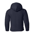 thumbnail image 3 of Heavy Blend Youth Hooded Sweatshirt, XS, Navy, 3 of 3