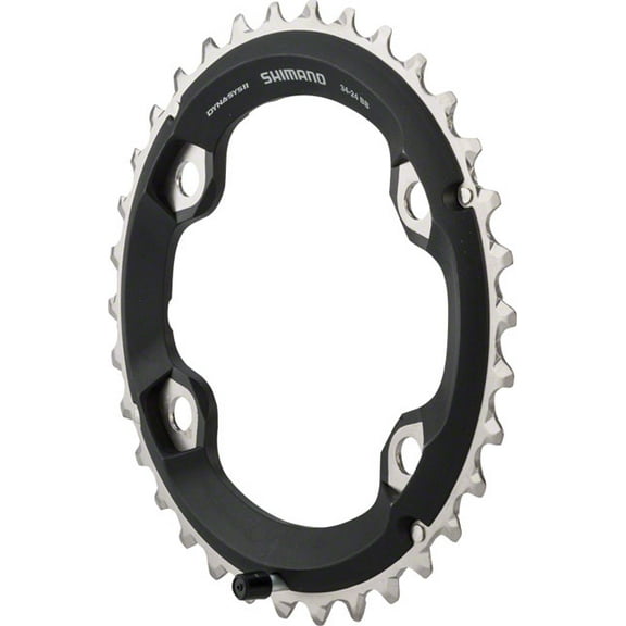 Shimano SLX M7000 11-Speed Chainring - Tooth Count: 34 Chainring BCD: 96 Shimano Asymmetric