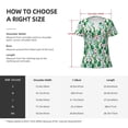 thumbnail image 4 of Uemuo Cactus Plants Drawing Women's Deep V-Neck Low Cut Tops - Casual Loose Fit with Stainless Steel Loop, Soft, Breathable, Perfect for Office, Travel, and Daily Wear-Medium, 4 of 5
