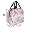 thumbnail image 2 of Easygdp Romantic Travel In Paris Premium Insulated Lunch Bag - Waterproof Oxford Cloth, Aluminum Foil Lining, Large Capacity, Front Pocket, Unisex for Work, School, Outdoor Activities, Picnics, 2 of 5