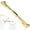 Gold, variant on vlrwzc Men's Classic Tie Clips Shirt Collar Clip Collar Bar for Necktie, Metal Necktie Bar Pinch Clips Tie Pins