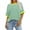 Green1, variant on tarylea Women's Tops Stripe Short Sleeve Crew Neck Oversized T-Shirts Casual Summer Dressy Color Blocked Blouse Tops