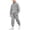Gray, variant on Kids Sweatshirt Set, Long Sleeve Pullover Top & Elastic Waist Cuffed Pants, Casual Pull-On Outfit For Medium & Large Kids Navy 14-15 Years