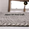 thumbnail image 2 of Jaipur Art And Craft Reversible Floor Carpet Round Natural Jute Area Rug Hand Braided for Home Décor (10x10 Sq Ft), 2 of 6