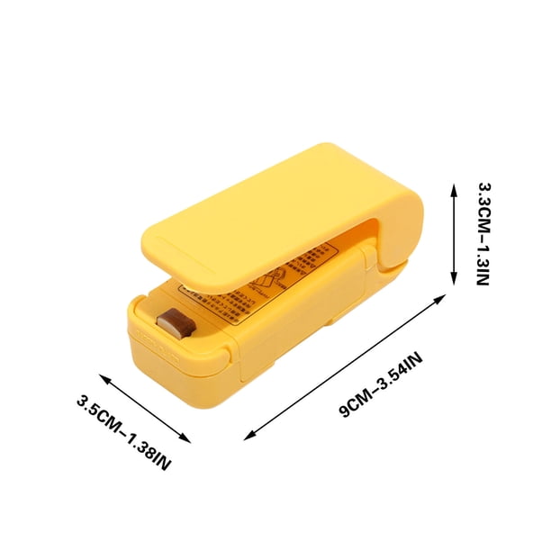 Máquina selladora de alimentos mini para bocadillos, papas fritas y conservación de alimentos, selladora de plástico compacta para el hogar, fácil de usar y versátil.
