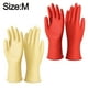 thumbnail image 2 of 2 pares de guantes de goma para lavar platos de cocina, guantes de limpieza domésticos reutilizables, 2 of 6