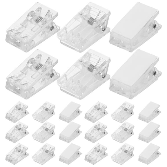 30 Pcs Self-adhesive Clip Tapestry Sticky Photo Clips Wall The Student Plastic