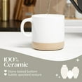 thumbnail image 6 of Unboxme Gifts Ceramic Mug 4pk of 12oz, Trendy Gloss Body & Nature-Baked Base, Microwave-Safe Tea & Coffee Mug with Unique Artisanal Character, Ceramic Material, 6 of 6