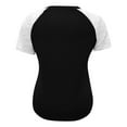 thumbnail image 5 of Mittory Womens Lace Short Sleeve V Neck T Shirts Summer Casual Tops Loose Fit Tees Blouses, 5 of 5