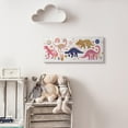 thumbnail image 4 of Stupell Industries Happy Whimsical Dinosaurs with Rainbow Florals,13 x 30,Designed by Arrolynn Weiderhold, 4 of 5