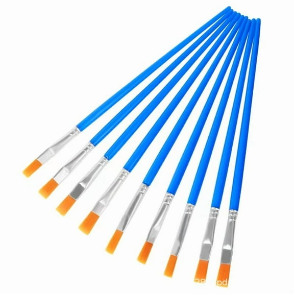 WEISIPU 30 Pcs Flat Tip Paint Brushes, Small Brush Bulk for Detail Painting