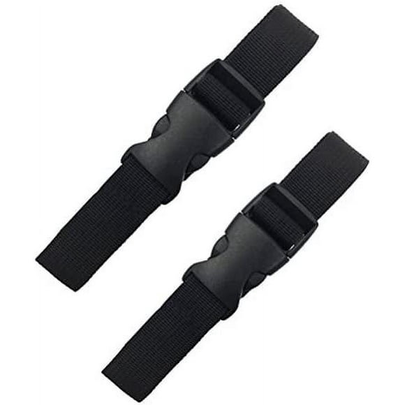 Aoneky 2-Pack 13 feet Nylon Straps, Utility Straps with Quick Release Buckle Black 13 ft Black 13 ft