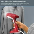 thumbnail image 5 of Rowenta X-Cel Easy Steam Handheld Steamer for Clothes, Garment Steamer, 1400 Watts, 5 oz Removable Tank, Portable, 15 Second Heat Up, Red, DR7112, 5 of 9