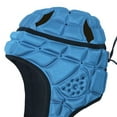 thumbnail image 6 of Rugby Helmet Headguard with Adjustable Strap Ultralight Impact-Resistant Soccer Ski Soft Protective Helmet for Kids Youth-Blue,M, 6 of 7