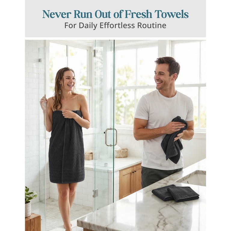 Casa Platino 8-Piece Cotton Towel Set, 500 GSM photo 4