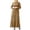 Khaki, variant on HJYCHN Elegant Women Long Sleeve Pullover Abaya Dress for Daily Prayer Wear and Fashion Long Dress Black M