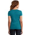 thumbnail image 3 of District Made Ladies MIni Rib V-Neck Tee - Teal - Medium, 3 of 4