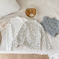 thumbnail image 5 of Mnyotv Girls' Long Sleeve T Shirt Spring Fall Clothes Polka Dot Printed Crewneck Tops Baby Girl Undershirts Size 11-12Y, 5 of 9