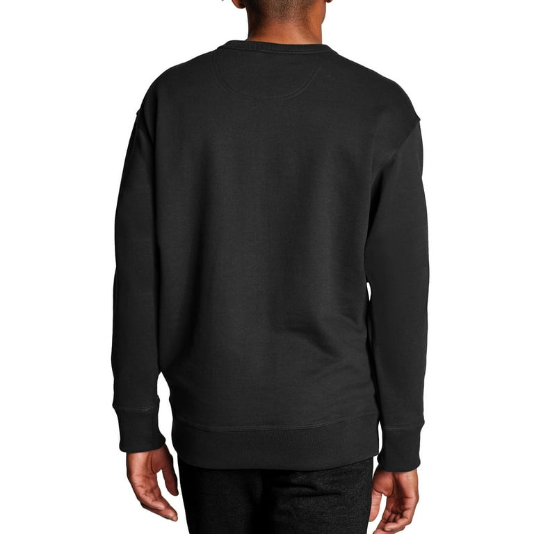Champion Men s Powerblend Fleece Pullover Crew Black L