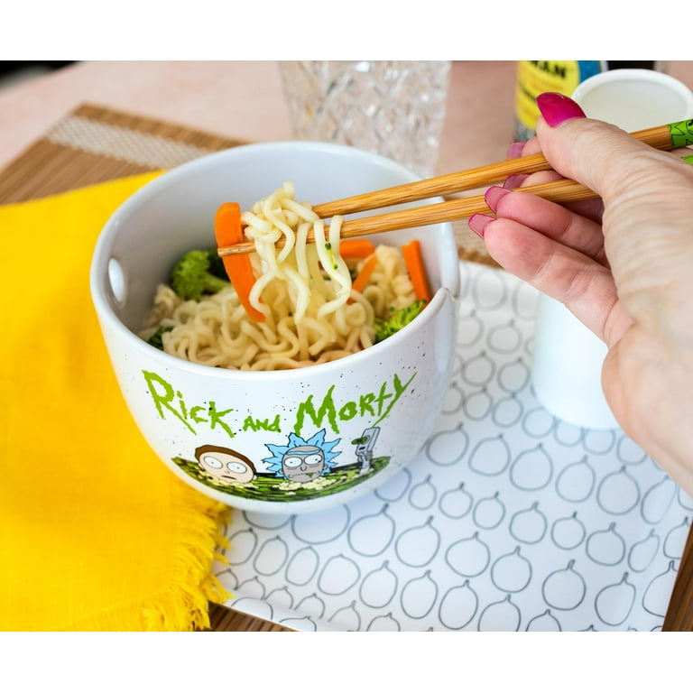 Rick & Morty Portal Ceramic Ramen Noodle Bowl Gift Set with