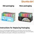 thumbnail image 3 of 360 Pack Paint Gel Pens Set, Shuttle Art 180 Colors Gel Pen Set Plus 180 Color Refills for Adult Coloring Books Doodling Drawing Art Markers, 3 of 9