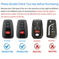thumbnail image 2 of for Toyota Key Fob Cover,Keychain,Zinc Alloy Protection Car Key Shell Case Compatible with Toyota Holder Smart Remote Keyshell Accessories, 2 of 7