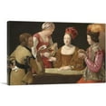 thumbnail image 1 of ARTCANVAS The Cheat With The Ace Of Clubs 1620 Canvas Art Print by Georges De La Tour - Size: 60" x 40" (0.75" Deep) (3-Piece), 1 of 9