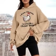 thumbnail image 2 of WEAIXIMIUNG Sweat à Capuche à Fermeture à Glissière pour Femmes Long Mode Imprimé Décontracté Ample, 2 of 4