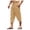 C445 Khaki, variant on Summer Pants For Men Solid Color Patchwork Mens Trousers With Pockets Elastic Waist Drawstring Breathable Casual Beach Pants For Men Green