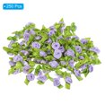thumbnail image 3 of Uxcell 0.6'' Tiny Satin Ribbon Rose Fabric Flowers Embellishments Rosettes Applique Purple 250 Pcs, 3 of 6