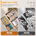 thumbnail image 5 of TAIMASI 12 Pack Drawer Organizer Clothes, Dresser Organizer Bins for Nursery, Closet Organization and Storage Dividers for Clothing, Underwears, Socks - Black, 5 of 7