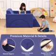 thumbnail image 4 of 7Pcs Modular Kids Play Couch, Multifunctional Convertible Sofa, 4 of 8