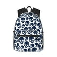 thumbnail image 1 of Disketp black Skull white Mochila Ligera Clásica con Múltiples Bolsillos, Mochila Casual para Hombre y Mujer, Ideal para Escuela, Trabajo y Viajes, 1 of 6