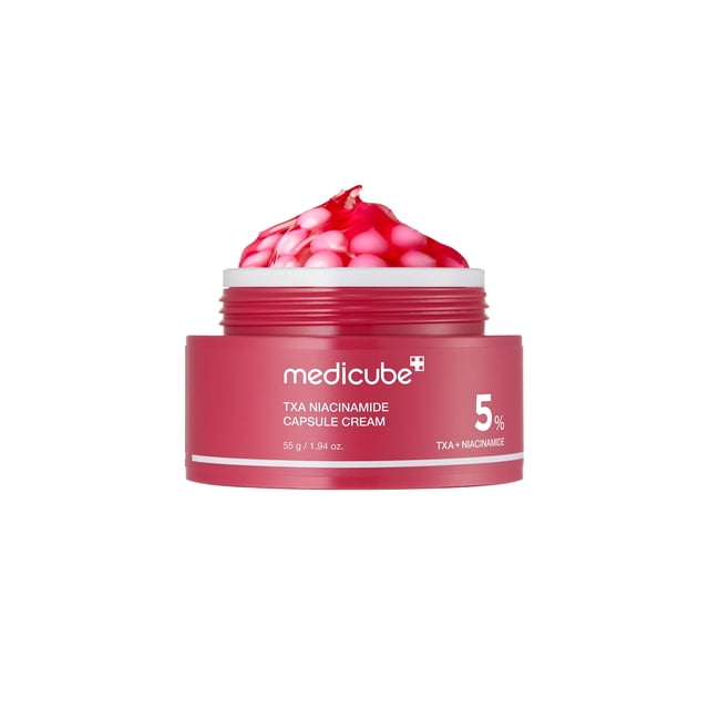 medicube TXA+Niacinamide Capsule Cream como el siguiente paso para el cuidado después de las manchas | Ultimate Dual Radiance Moisturizer|Tono de piel desigual, textura, hidrataci&oacut