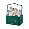 thumbnail image 4 of Organizador de escritorio con cajón para joyas y perfumes con 3 cajones de almacenamiento Verde, 4 of 7