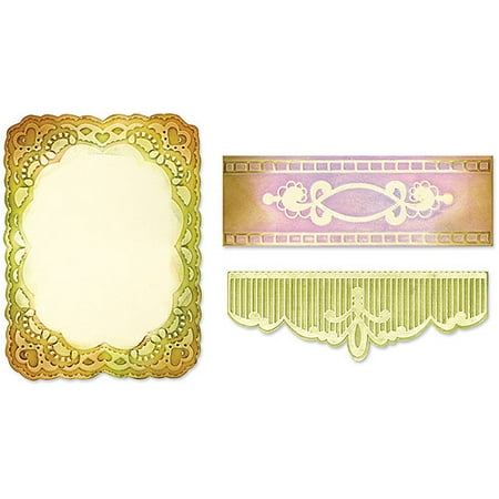 Sizzix Textured Impressions Embossing Folders, Oval Lace