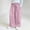 Pink, variant on Girls Wide Leg Pants Cotton Pleated Trousers with Pockets | Kids Casual Elastic Waist Pull On Pants Beige,Size 11-12 T