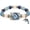 #04, variant on Ocean Guardians Keepsake Bracelet Collection, Women Beaded Stretch Bracelet with Ocean Animal Charms, Ocean Blue Beads Jewelry Gift for Women Ocean Lovers, Coastal Beach Accessory (#04)