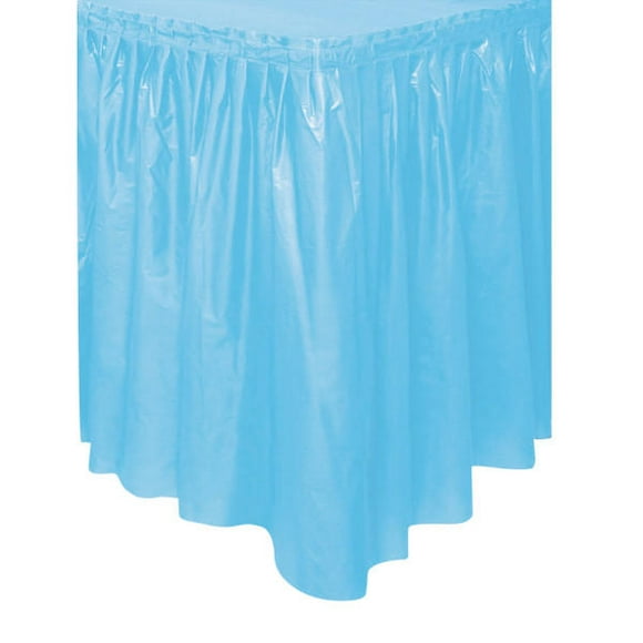 Party Plastic Table Skirt Solid Color 29"x14ft, 1 Pc