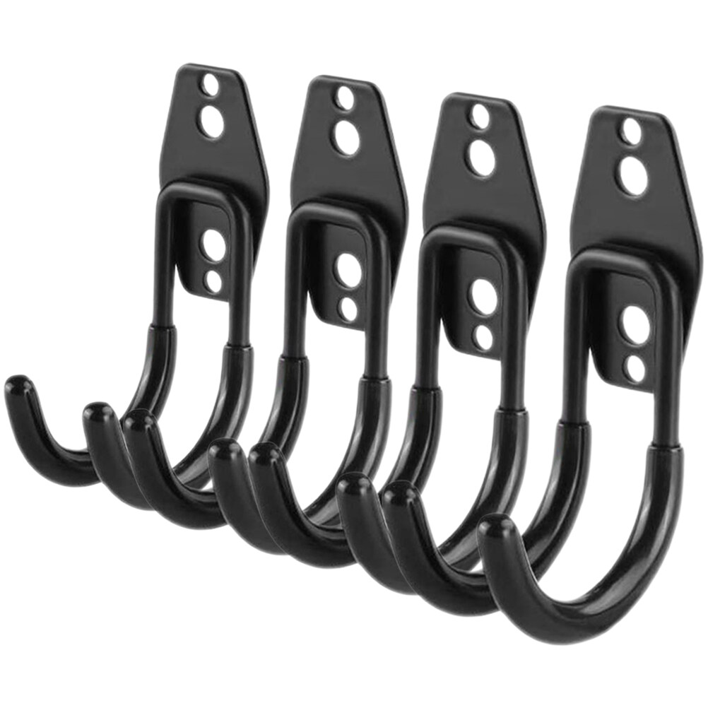 Tinksky 4pcs Garage Hangers Utility Double Hooks Wall Mount Storage Hook for Power Garden Tools
