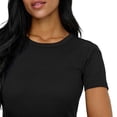 thumbnail image 2 of ONLY Camiseta de mujer Paquete de 3 - ONLVAL LIFE O-NECK TOP, cuello redondo, algodón, liso Negro XS (X-Small), 2 of 6
