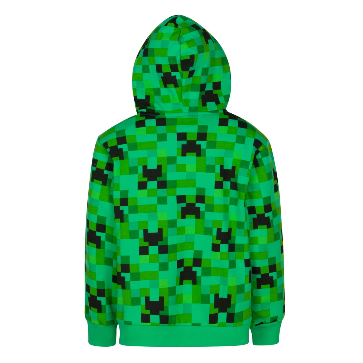 Minecraft Hoodie Boys Creeper Green Jumper Gamer Kids Hooded